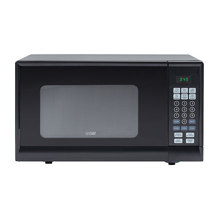 Commercial Chef 0.9-Cu. Ft. Countertop Microwave With Push Button Door Release - Black, One Size, Black