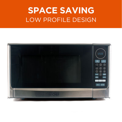 Commercial Chef 1.4-Cu. Ft. Countertop Microwave - Stainless Steel Front