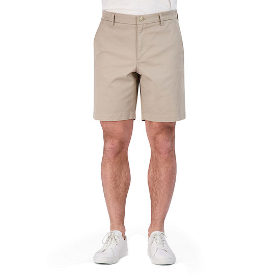 Chaps Big and Tall Mens Flat-Front Chino Shorts