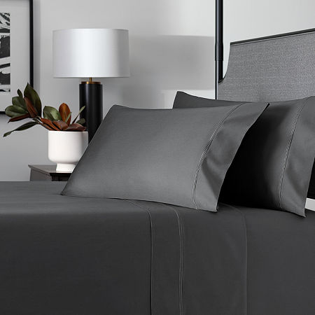 Fieldcrest Luxury 500 Thread Count Egyptian Cotton Sheet Set, One Size, Gray