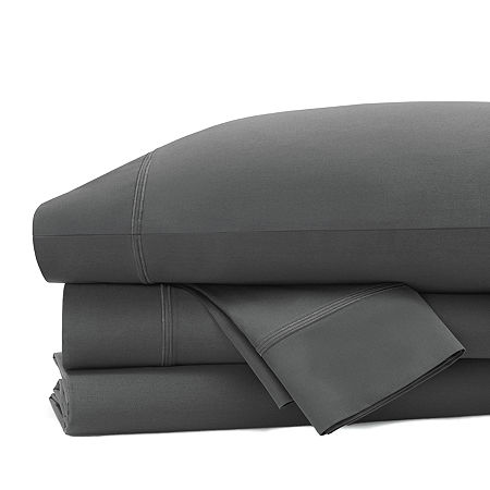 Fieldcrest Luxury 500 Thread Count Egyptian Cotton Sheet Set, One Size, Gray