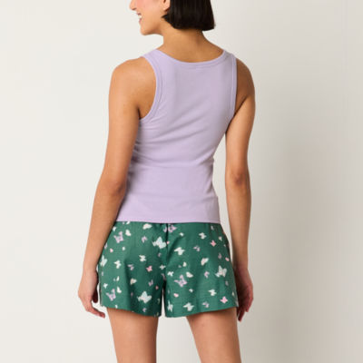 Arizona Body Womens Juniors Sleeveless 2-pc. Shorts Pajama Set