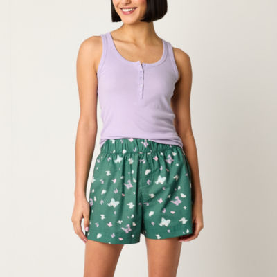 Arizona Womens Juniors Sleeveless 2-pc. Shorts Pajama Set