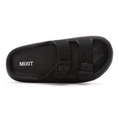 Mixit Womens Double Buckle Slide Sandals