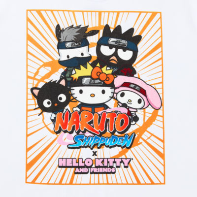 Juniors Hello Kitty And Friends X Naruto Bf Tee Womens Crew Neck Short Sleeve Graphic T-Shirt