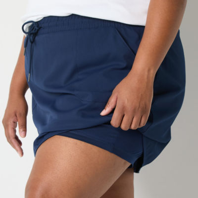 St. John's Bay Womens Mid Rise Skort-Plus