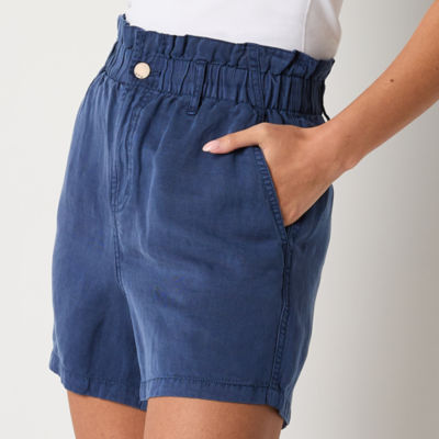 a.n.a Linen Womens High Rise Chino Short