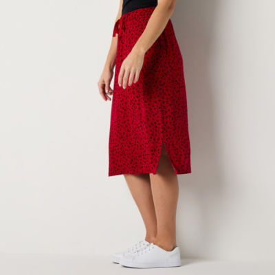 St. John's Bay Womens Mid Rise Midi Pencil Skirt