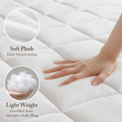 Madison Park Cloud Soft Plush Waterproof Quilted Mattress Pad