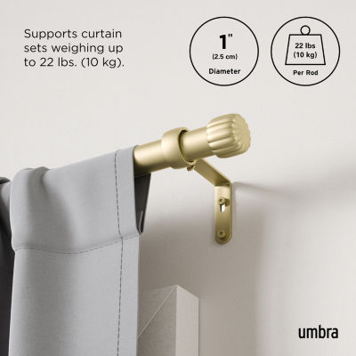 Umbra Cleo 66-120 1 IN Curtain Rod