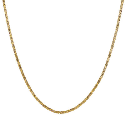 14K Gold 24 Inch Solid Byzantine Chain Necklace - JCPenney