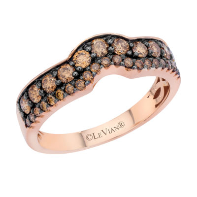 LIMITED QUANTITIES Le Vian Grand Sample Sale™ Chocolate Diamonds® Band set in 14K Strawberry Gold®