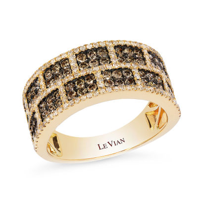 Le Vian® Grand Sample Sale™ Chocolate Diamonds® & Vanilla Diamonds® Ring set in 14K Honey Gold™
