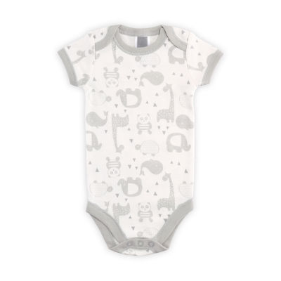 The Peanutshell 0-3m Grey Animals Baby Unisex 23-pc. Baby Clothing Set