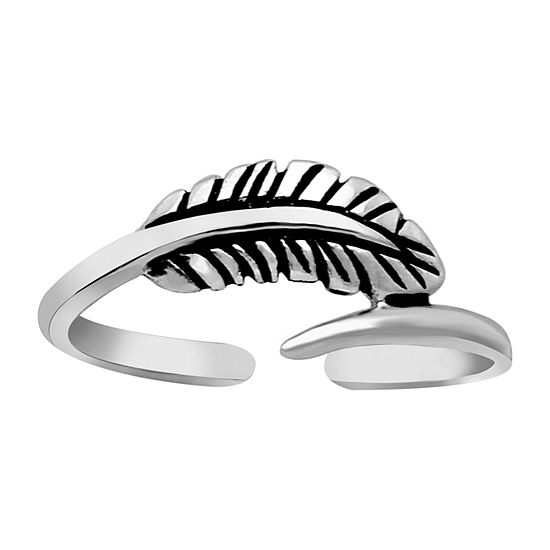 Itsy Bitsy Feather Sterling Silver Toe Ring
