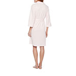Liz Claiborne Womens 3/4 Sleeve Mid Length Robe