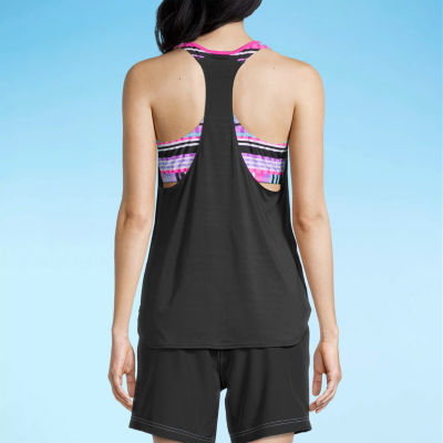 Nike stripe blouson swimsuit hot sale top