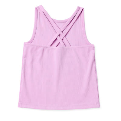 Okie Dokie Toddler & Little Girls Active Round Neck Tank Top