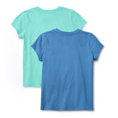 Thereabouts Little & Big Girls Round Neck Short Sleeve T-Shirt