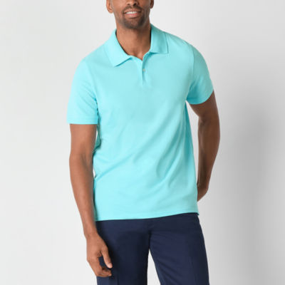 St. John's Bay Premium Stretch Mens Classic Fit Short Sleeve Polo Shirt