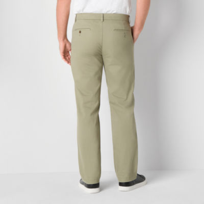 St. John's Bay Stretch Chino Mens Relaxed Fit Flat Front Pant