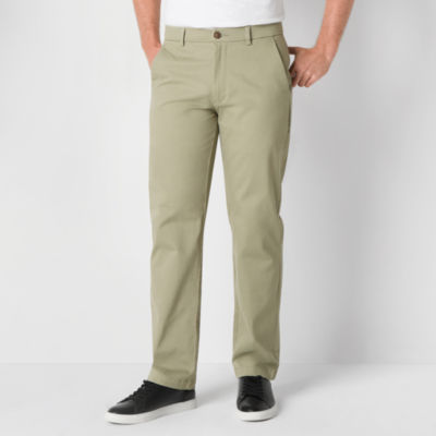 St. John's Bay Stretch Chino Mens Relaxed Fit Flat Front Pant