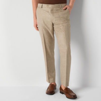 Stafford Mens Slim Striped Classic Fit Suit Pants