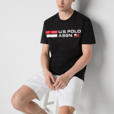 U.S. Polo Assn. Mens Crew Neck Short Sleeve Classic Fit Graphic T-Shirt