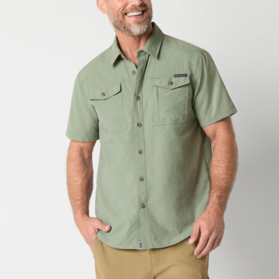 Free Country Expedition Nylon Ripstop Mens Short Sleeve Button-Down Shirt