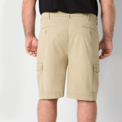 St. John's Bay Comfort Waist 10" & 11"  Mens Big and Tall Stretch Fabric Cargo Short