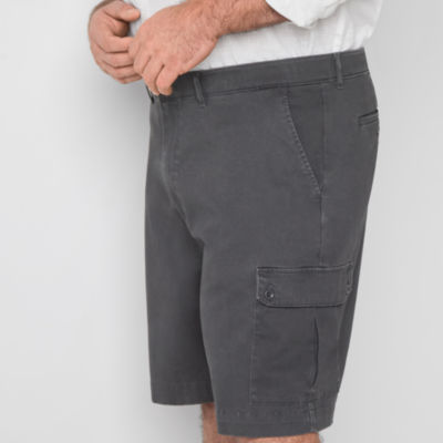 St. John's Bay Comfort Waist 10" & 11"  Mens Big and Tall Stretch Fabric Cargo Short