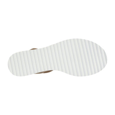 Skechers Bobs Womens Desert Kiss Gold Crush Strap Sandals