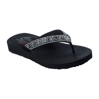 Skechers Womens Meditation Evening Shine Flip-Flops