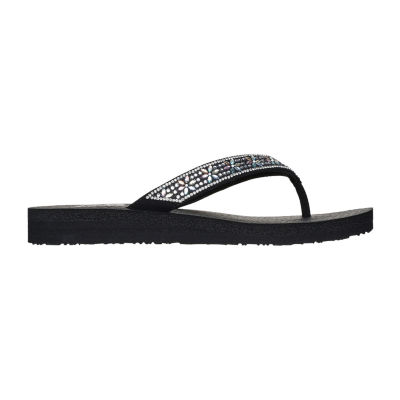 Skechers Womens Meditation Evening Shine Flip-Flops
