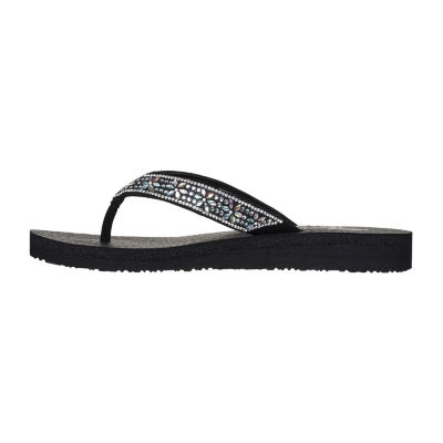 Skechers Womens Meditation Evening Shine Flip-Flops