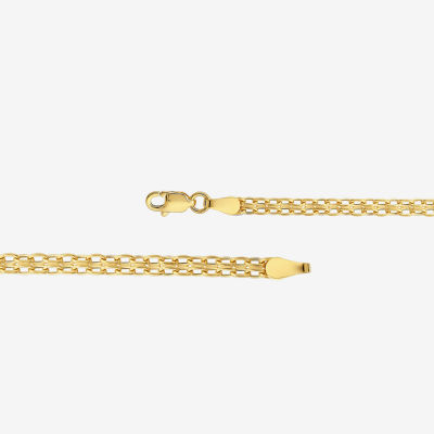 Womens 10K Gold 18 Inch Fashion Chain Necklace