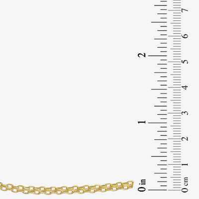 Womens 10K Gold 18 Inch Fashion Chain Necklace