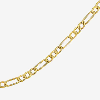 Made in Italy Unisex Adult 10K Gold 20 Inch Figaro Chain Necklace