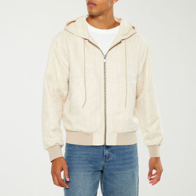 Forever 21 Mens Lightweight Bomber Jacket, Color: Taupe-cream