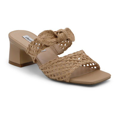 Charles David Womens Raes Heeled Sandals, Color: Tan JCPenney
