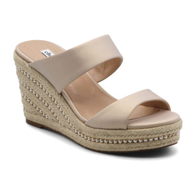 Charles David Womens Jae Wedge Sandals, Color: Soft Gold JCPenney