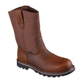 CAT Mens Threshold Hiker Block Heel Lace Up Boots, Color: Brown