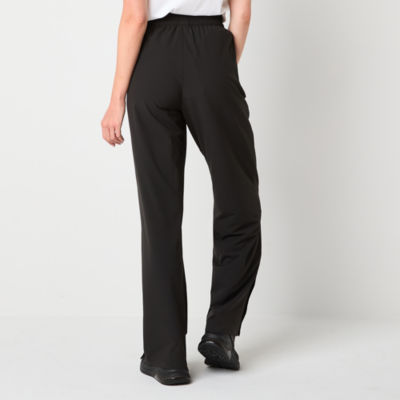 PUMA Womens Woven Mid Rise Straight Pull-On Pants