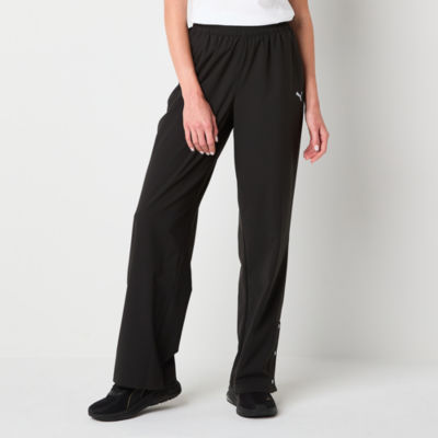 PUMA Womens Woven Mid Rise Straight Pull-On Pants