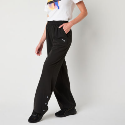 PUMA Womens Woven Mid Rise Straight Pull-On Pants