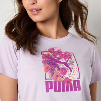 PUMA Womens Crew Neck Short Sleeve Active T-Shirt