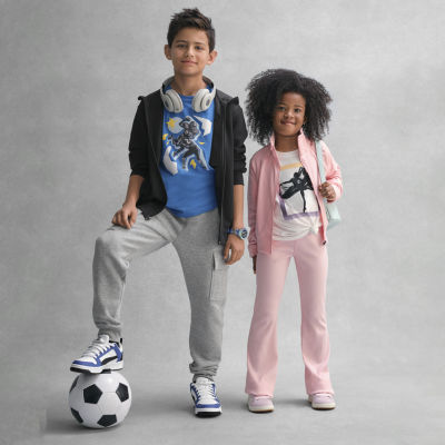 Xersion Little & Big Boys Mid Rise Cuffed Cargo Pant