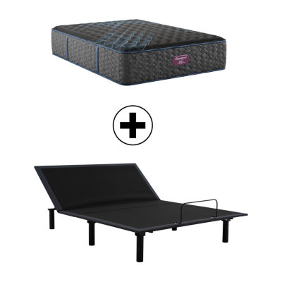 Beautyrest World Class Level Four 15" Medium Tight top - Mattress + Adjustable Base