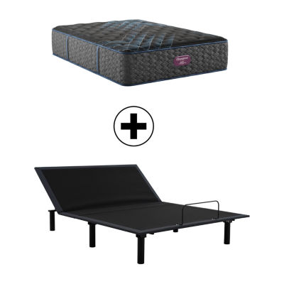 Beautyrest World Class Level Four 15.25" Plush Tight Top - Mattress + Adjustable Base