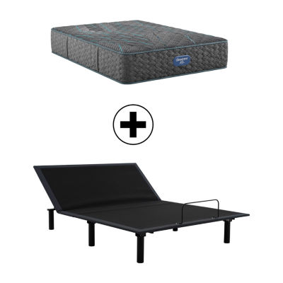 Beautyrest Level Two 13.25" Extra Firm Tight Top - Mattress + Adjustable Base